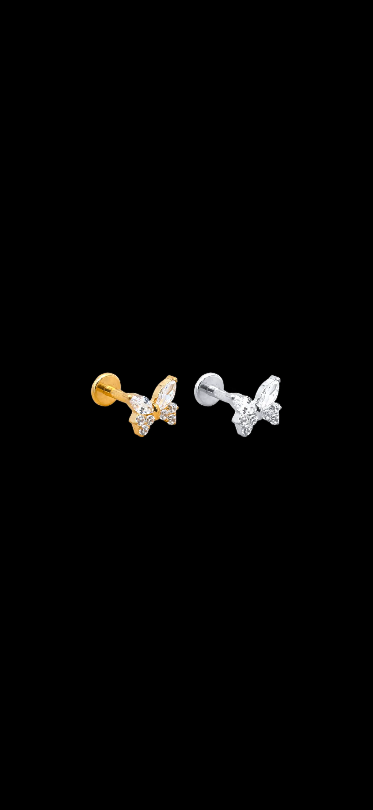PIERCING FARFALLA CON ZIRCONI