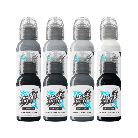 World Famous Limitless Tattoo Ink - Set Thomas Carli Jarlier Volcanic Tones - 8x 30 ml