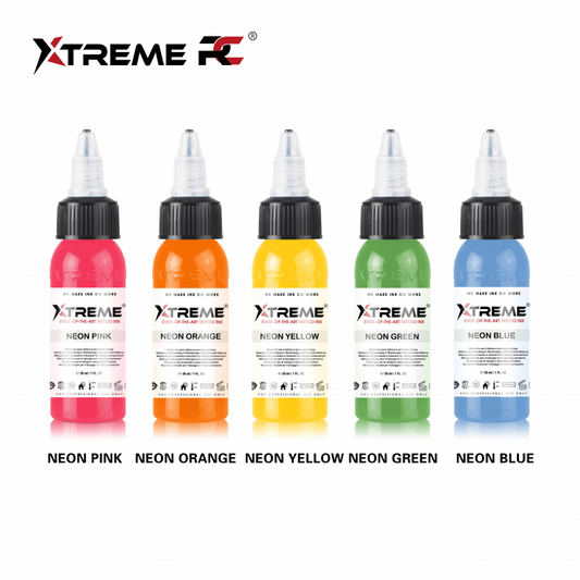 Xtreme Ink - Neon Set - 5x30ml (Reach Compliant)