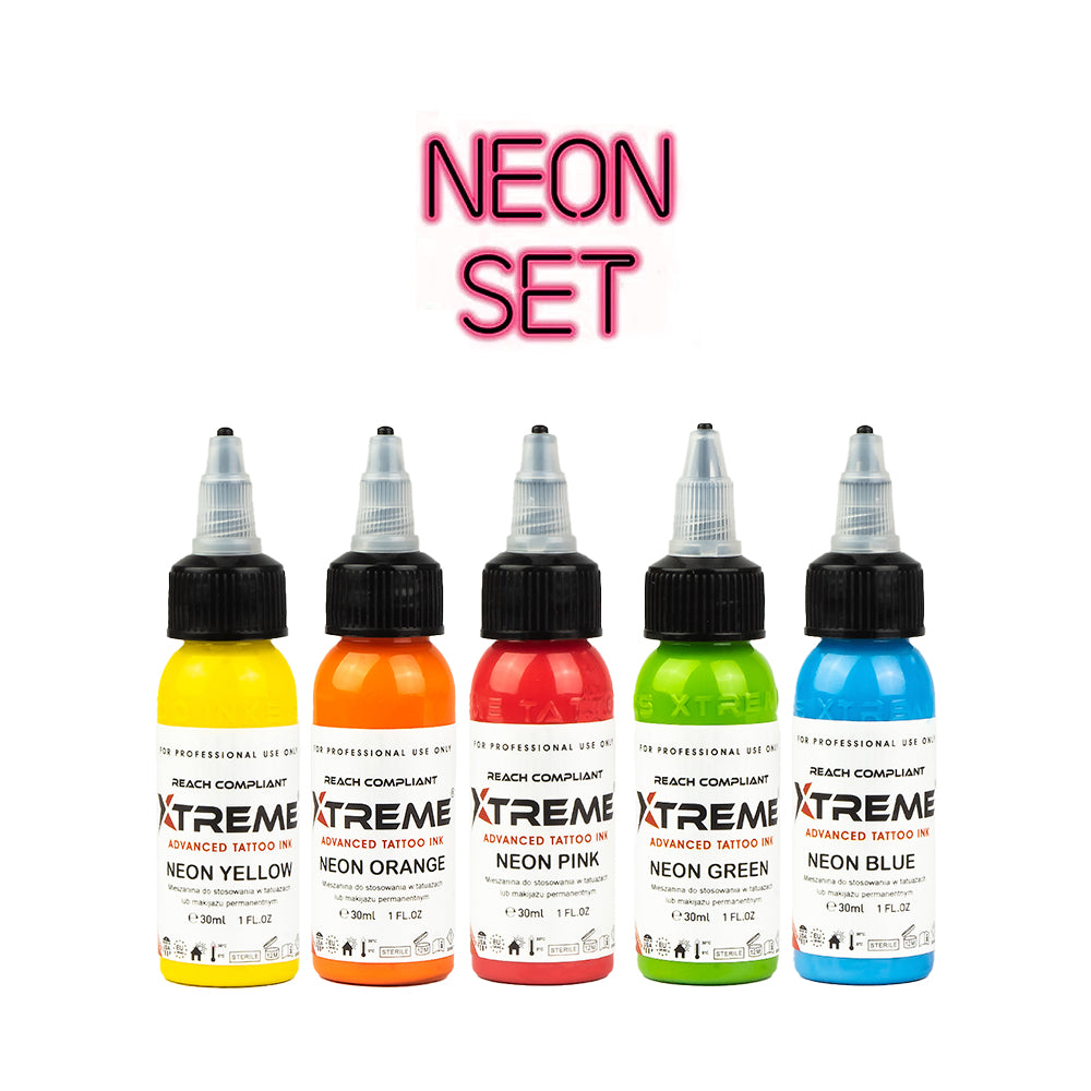 XTREME INK - NEON SET - 5 X 30ML (REACH 2023)